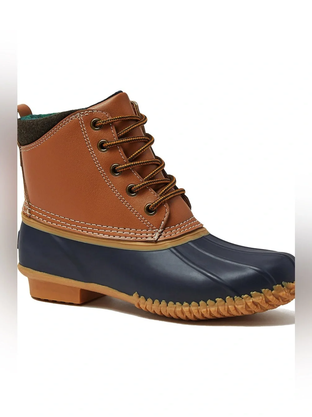 Land’s End Insulated Duck Boots Hazelnut Leather 7.5 Womens Like New